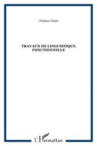 Travaux de linguistique fonctionnelle_cover