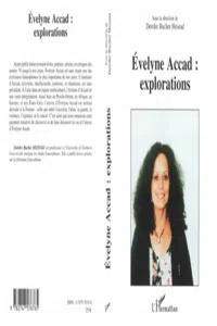 Evelyne Accad : explorations_cover