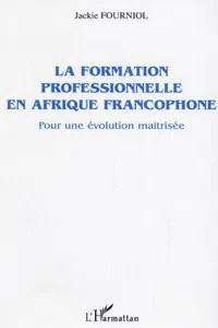 La formation professionnelle en Afrique francophone_cover