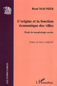 L'origine et la fonction économique des villes_cover