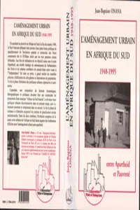 L'aménagement urbain en Afrique de Sud 1948-1995_cover