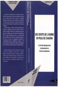 DES DROITS DE L'HOMME EN PEAU DE CHAGRIN_cover