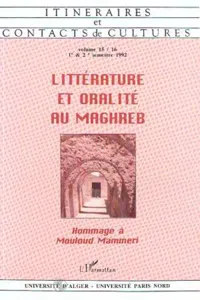 Littérature et oralité au Maghreb_cover