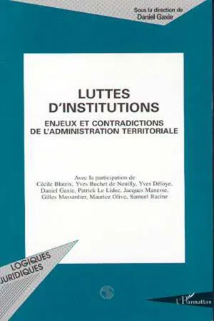 LUTTES D'INSTITUTIONS