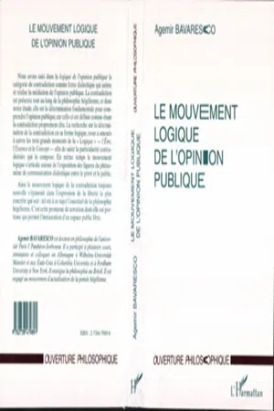 LE MOUVEMENT LOGIQUE DE L'OPINION PUBLIQUE