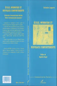 ECOLE, INFORMATIQUE ET NOUVEAUX COMPORTEMENTS_cover