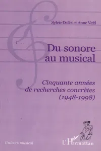 DU SONORE AU MUSICAL_cover