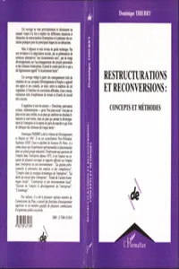 Restructuration et reconversions : concepts et méthodes_cover