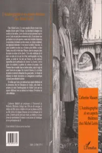 L'autobiographie et ses aspects théâtraux chez Michel Leiris_cover