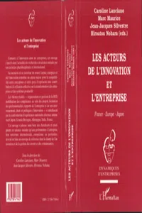 ACTEURS DE L'INNOVATION ET L'ENTREPRISE_cover