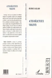 Actes délictueux violents_cover