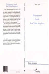 Développement Durable dans l'union Europénne_cover