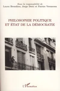 Philosophie politique et état de la démocratie_cover