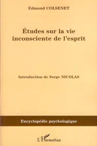 Etudes sur la vie inconsciente de l'esprit_cover