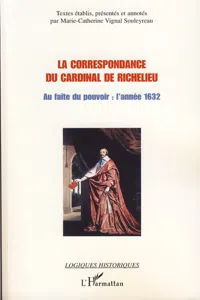 La correspondance du cardinal de Richelieu_cover