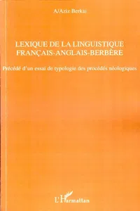 Lexique de la linguistique français-anglais-berbère_cover