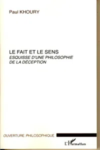 Le fait et le sens_cover