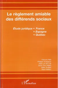 Le règlement amiable des différends sociaux_cover