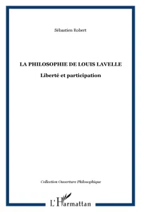 La philosophie de Louis Lavelle_cover