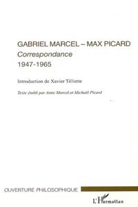 Gabriel Marcel - Max Picard_cover