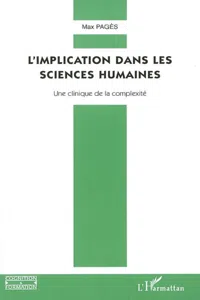 L'implication dans les sciences humaines_cover