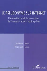 Le pseudonyme sur Internet_cover