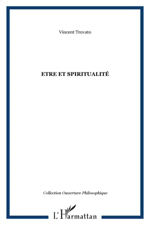 Etre et spiritualité