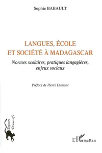 Langues, école et société à Madagascar_cover