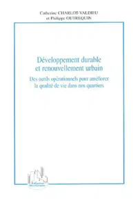 Développement durable et renouvellement urbain_cover