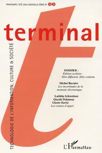 Technologie de l'information, culture & société_cover