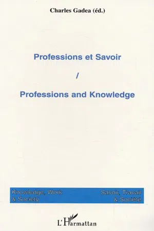 Professions et savoir