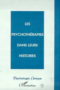 LES PSYCHOTHERAPIES DANS LEURS HISTOIRES_cover