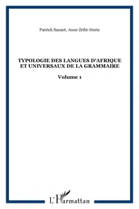 Typologie des langues d'Afrique et universaux de la grammaire_cover