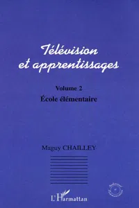 Télévision et apprentissages_cover