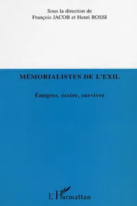 MEMORALISTES DE L'EXIL_cover