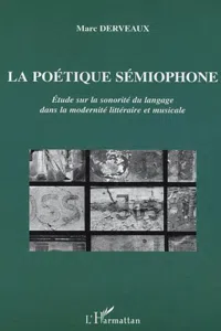 La poétique sémiophone_cover