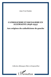 Catholicisme et socialisme en Allemagne_cover