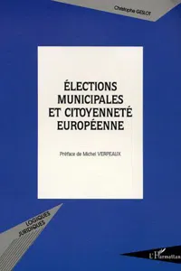 Élections municipales et citoyenneté européenne_cover