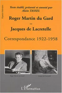 Roger Martin du Gard et Jacques de Lacretelle_cover