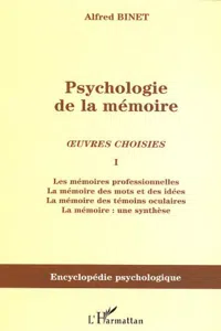 Psychologie de la mémoire_cover