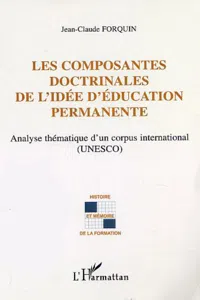 LES COMPOSANTES DOCTRINALES DE L'IDÉE D'ÉDUCATION PERMANENTE_cover