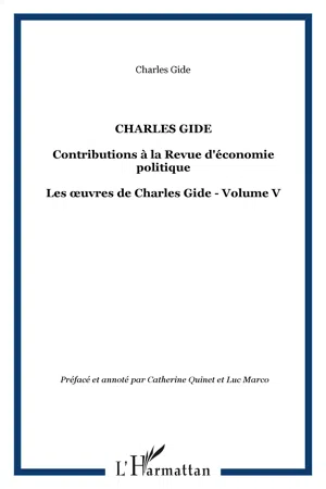 CHARLES GIDE