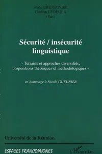 SECURITE, INSECURITE LINGUISTIQUE_cover