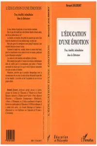 L'éducation d'une émotion_cover