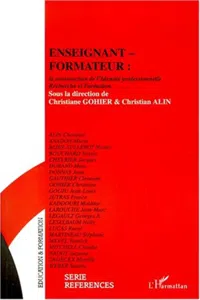 ENSEIGNANT-FORMATEUR : la construction de l'Identité professionnelle_cover