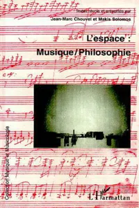 L'espace : musique /philosophie_cover