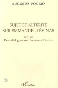 Sujet et altérité sur Emmanuel Levinas_cover