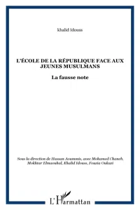 L'école de la République face aux jeunes musulmans_cover