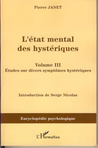 L'Etat mental des hystériques_cover