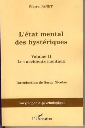 L'état mental des hystériques (Volume II)